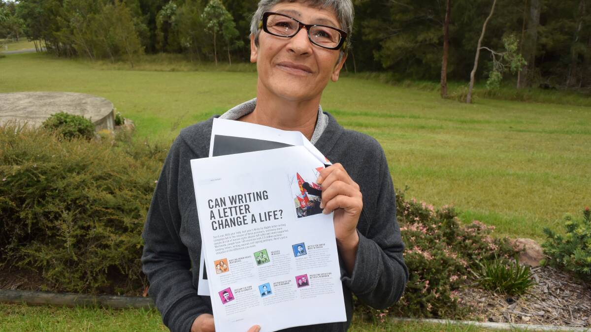 FREEDOM FIGHTER: Amnesty International Moruya representative Helen Kay is delighted at the release of prisoner Dr Tun Aung in Myanmar.