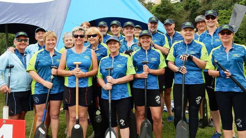 NATURAL DRAGONS: The Nature Coast dragon boaters, who won first place at the Nowra Community Regatta on Sunday.
