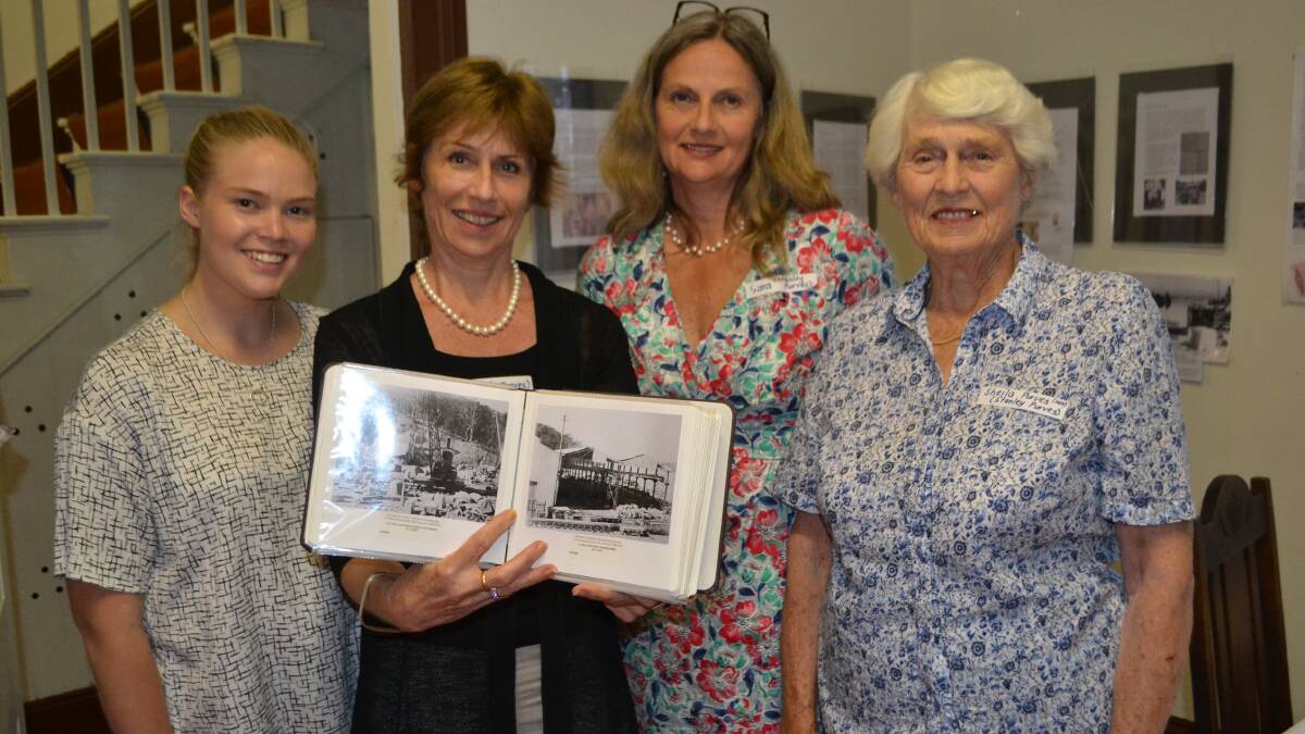 FAMILY HISTORY: Relatives of quarry engineer Stanley Purves, Margot Symon, Viv Maclachlan, Sara Symon and Sheila Randell travelled from Melbourne for the 90th celebration of the Moruya Quarry sod turning.
