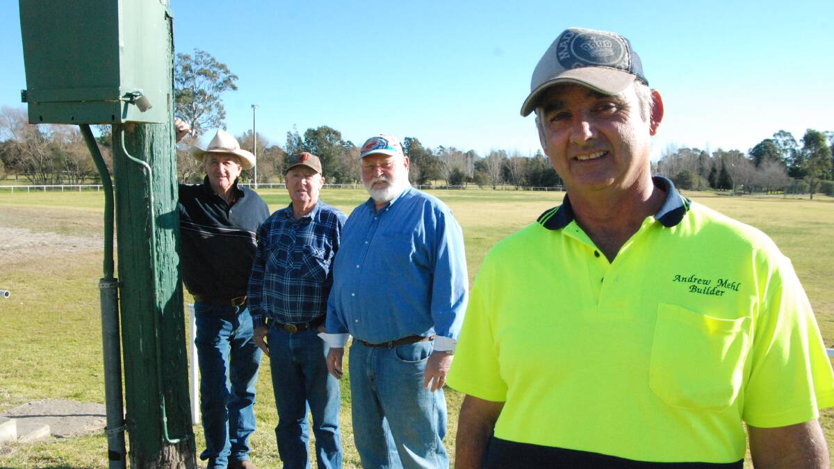 NEW FACILITIES: Duke Cowdrey, John Dauidge, Jeff De Jager and Andy Mehl are pleased with funding for the showground and are eager to see the new facilities installed 