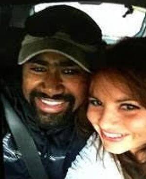 Accused: Josaia Vosikata, left with Daniela D'Addario, who was allegedly murdered. Photo: ACT Policing 