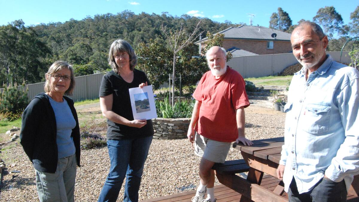 Mary Randall, Ros and Ralph Holmes and Richard Wadani are some of the North Batemans Bay residents who are opposed to the NBN Tower. 