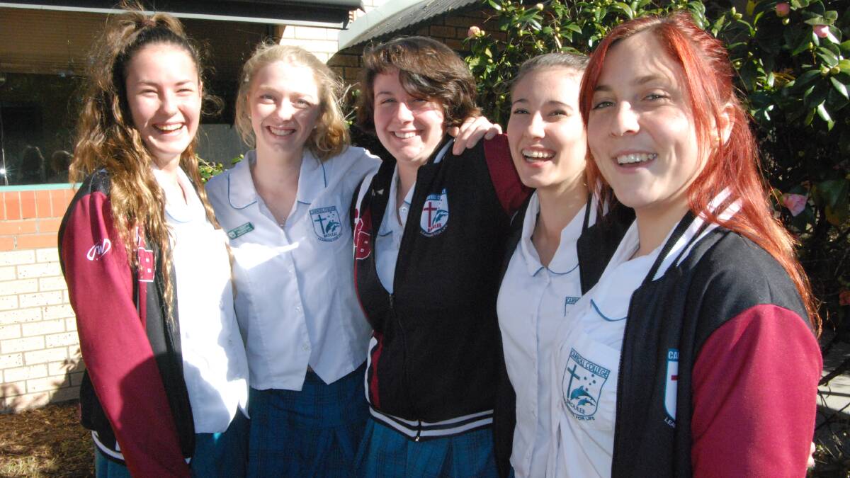 SMILING ANGELS: Carroll College students Sam Law, Renee Tyrrell, Samantha Smith, Holly Beckett and Mikaela Eltherington have formed The Smiling Angels Project, to establish an orphanage in South Africa, thanks to the inspiration of the bucket list of the late Kaileigh Fryer 
