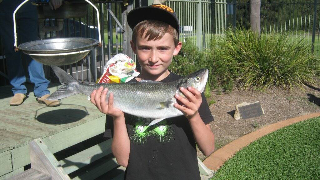 JUNIOR CHAMP: Kyle Jenkins won the junior section with a nice salmon.
