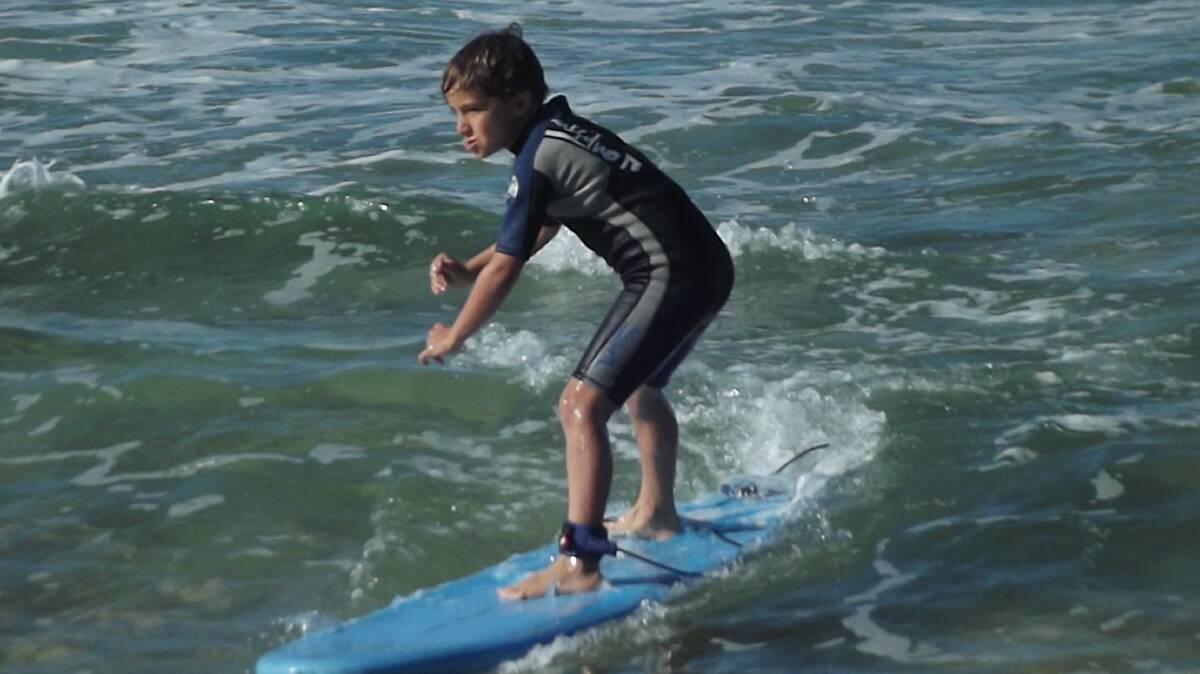 NEW TRICKS: Samuel Jenkins will be able to become a better board rider at Moruya Surf Life Saving Club’s new group. 