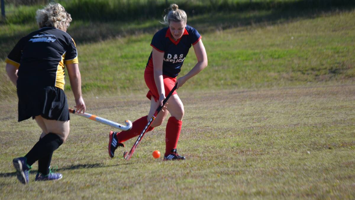SHOT’S ON: Julia Bartsh scored a goal for Knights on Saturday. 
