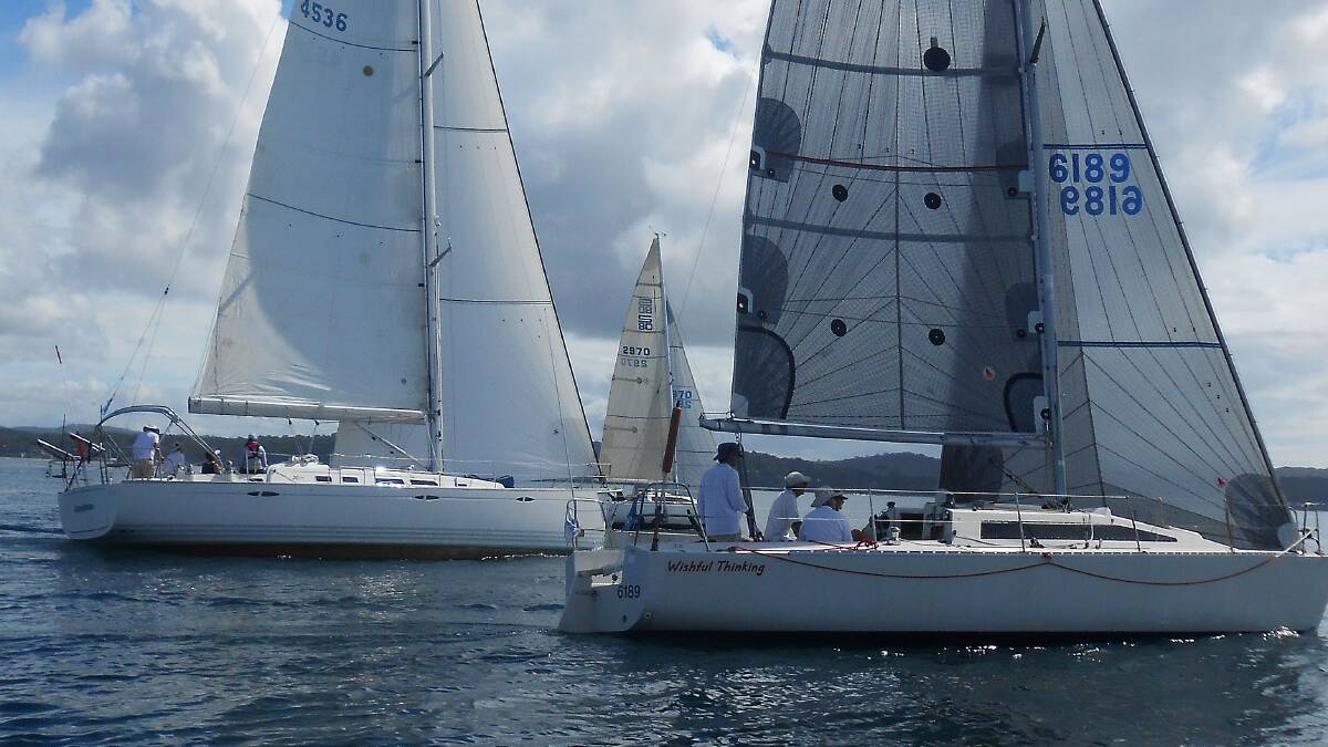 Batemans Bay Sailing Club boats battle in Bay Cup