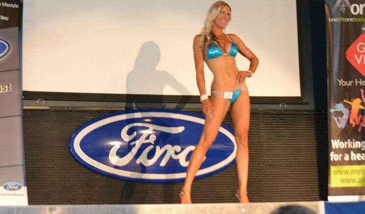Entrant in the Fitness Female Bikini category, Catherine Castagna.  