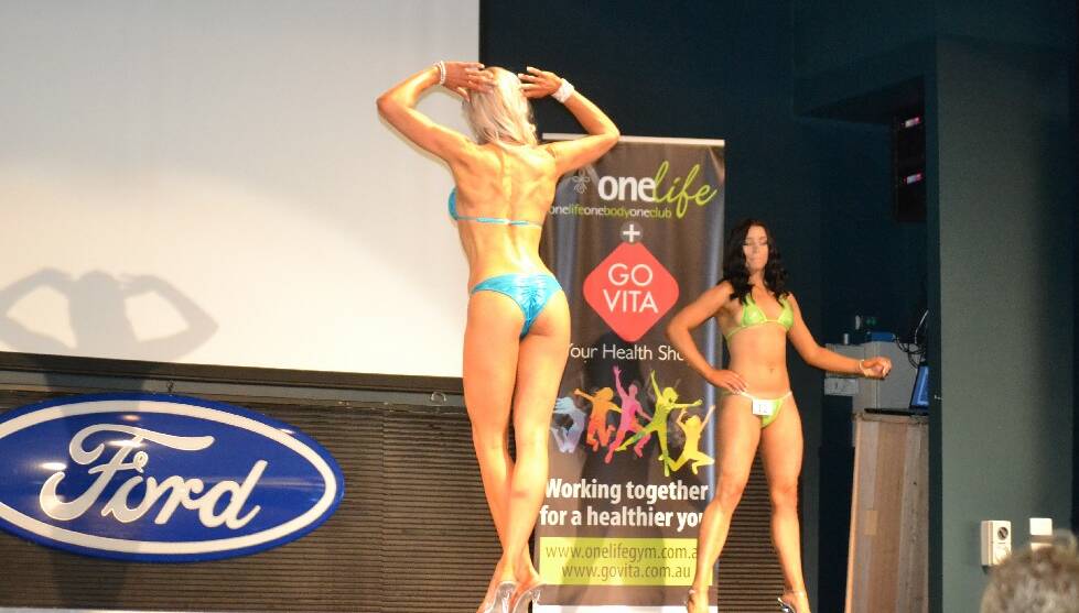 Entrant in the Fitness Female Bikini category, Catherine Castagna.
