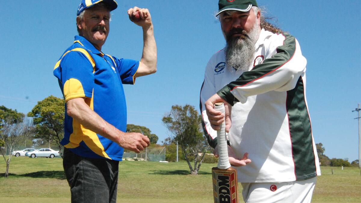 GAME ON: ACT over 60s Paul Cullen and Eurobodalla’s Tony Henly will lock horns at Kyla Park on Sunday. 