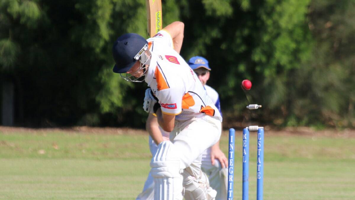 BOWLED OUT: Ryan Chamberlain was bowled for one in the second innings against Bomaderry. 