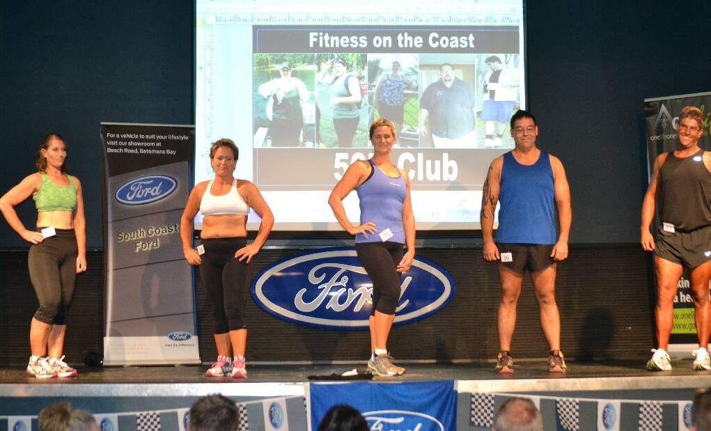 Entrants in the weight loss category. They had to have lost at least 50kg to enter. 