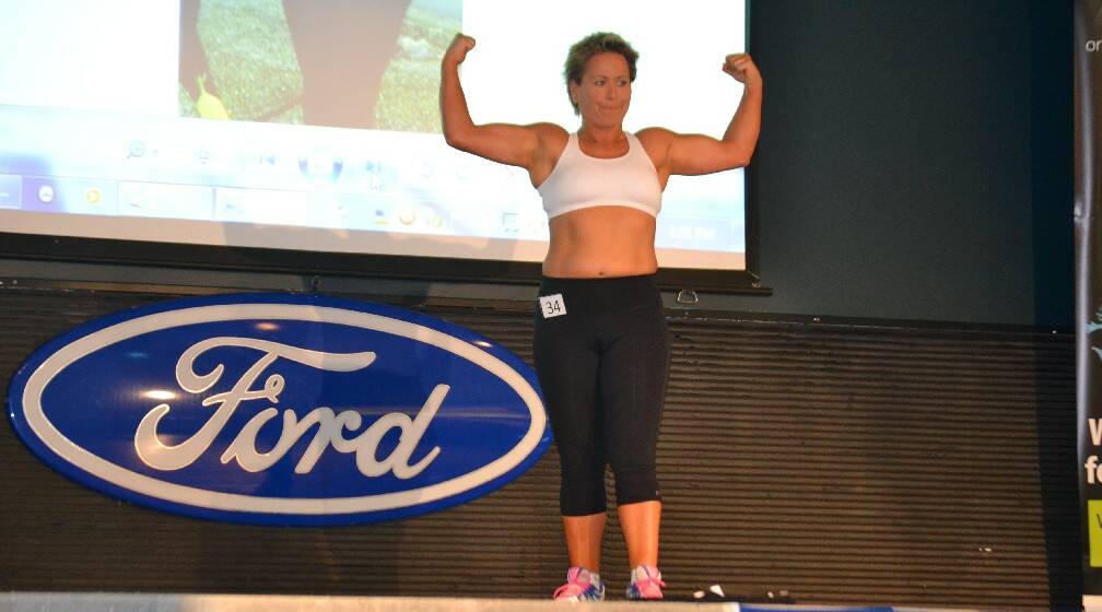 Bec Hughes, competitor in the weight loss category. Entrants had to have lost at least 50kg to enter. 