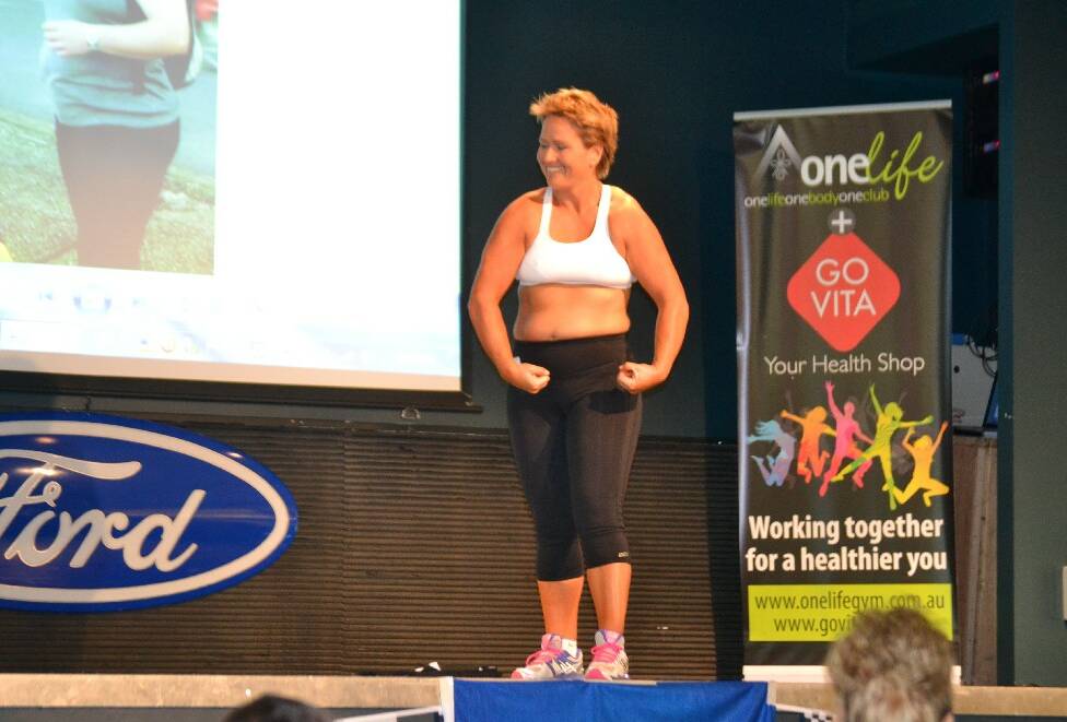 Bec Hughes in the weight loss division. 