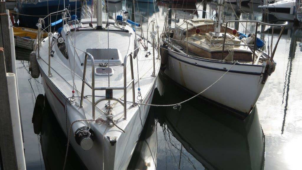 OUT WITH THE OLD: Accolade and Leda II at the Batemans Bay Marina.