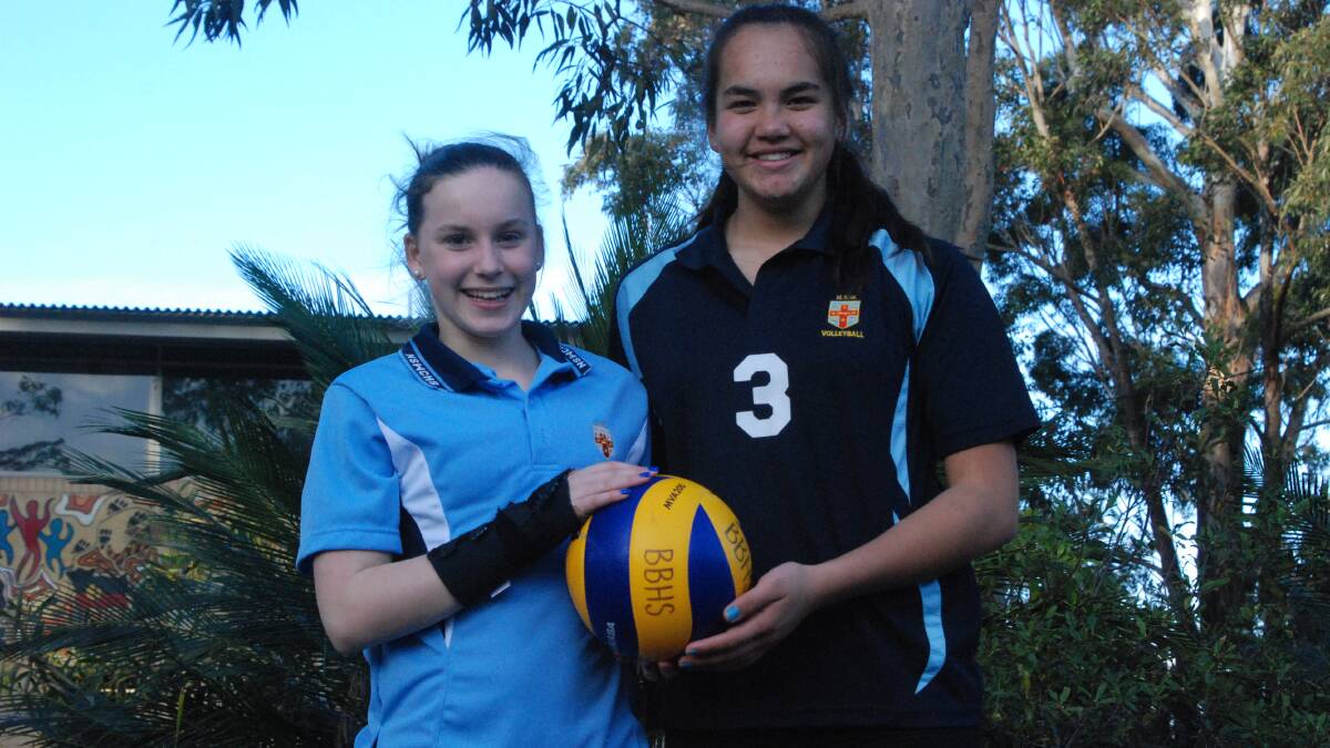 NSW REPS: Lily Attwood and Kateia Barenaba will travel to Adelaide for the Australian School Sports Association Volleyball Championships. 