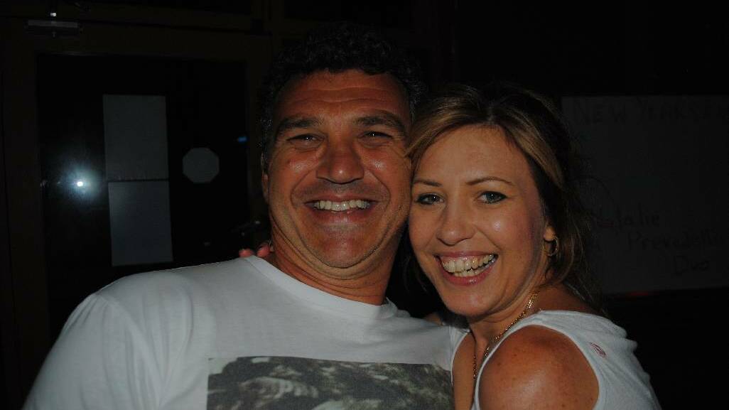 BODALLA: John and Katrina Gloisio of Canberra and Bodalla celebrated New Year’s Eve together at the Bodalla Arms Hotel. 