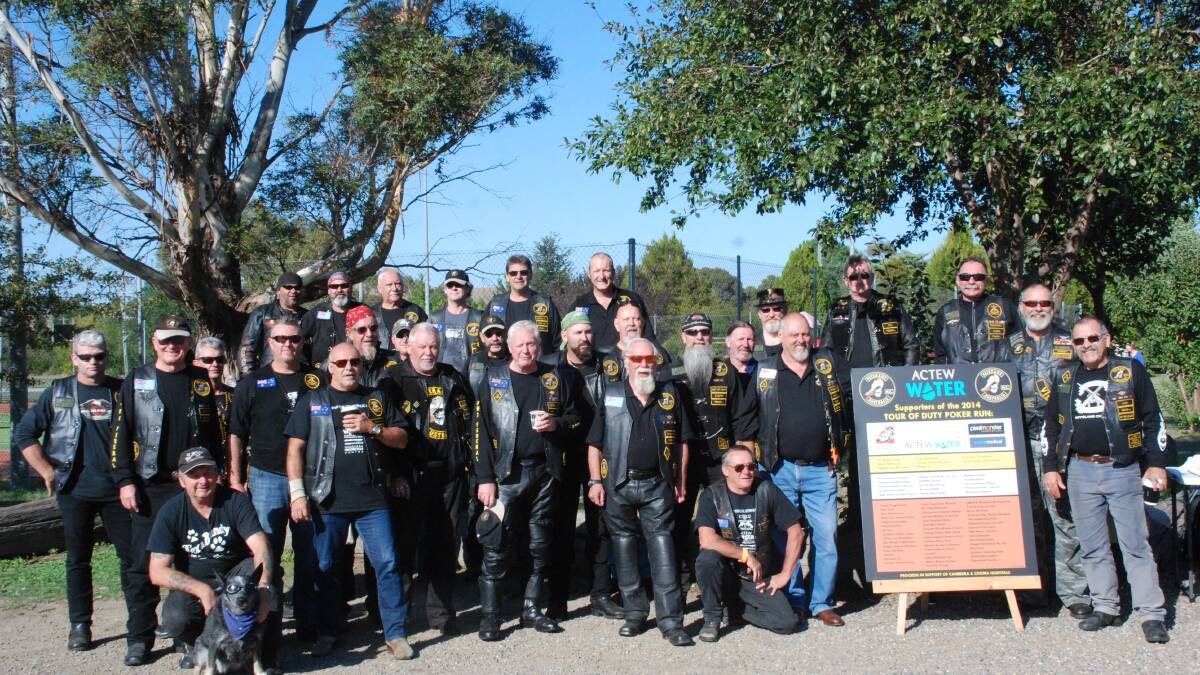 COOMA: They might look fierce but they’ve got hearts of gold – the large group of bikers taking part in the Veterans Motor Cycle Power Run who assembled at Brebdo for the ride through the Monaro which benefits Veterans’ rehabilitation.
