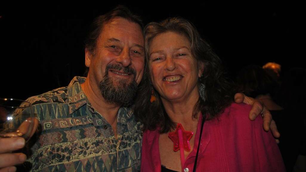 BODALLA: Dave Pearce with Sue-Ann Heard celebrating the New Year at the Bodalla Arms Hotel. 