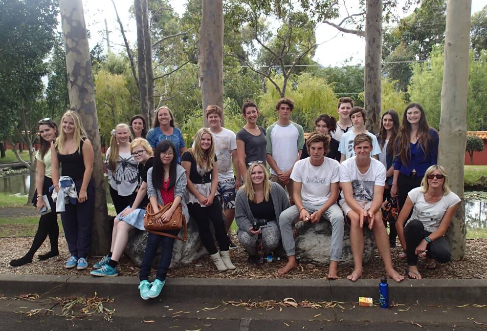 MERIMBULA: Eden Marine High School Year 12 students at Wollongong University Discovery Day with year adviser Corinna Collins and careers adviser Michelle Bond. The students gave Discovery Day the big tick saying it was fun, educational and worth the gruelling bus trip to Wollongong. 