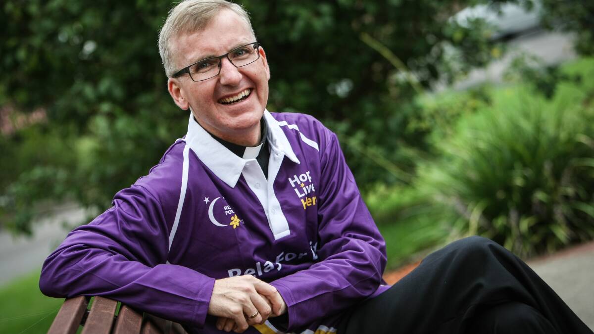 KIAMA: Cancer survivor Father David Catterall is one of the ambassadors for the Shellharbour Relay for Life on March 22023. Picure: DYLAN RIOBINSON