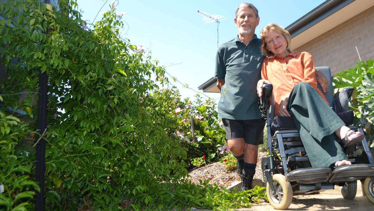 EUROBODALLA: Robert and Trish Richardson say some businesses might as well put up signs saying “go away” to people in wheelchairs, parents with prams and older people on scooters and walking frames. The couple moved to the shire two years ago, but say roughly half of its shops and eateries do not make them welcome – Mrs Richardson’s wheelchair simply cannot easily enter their premises.  