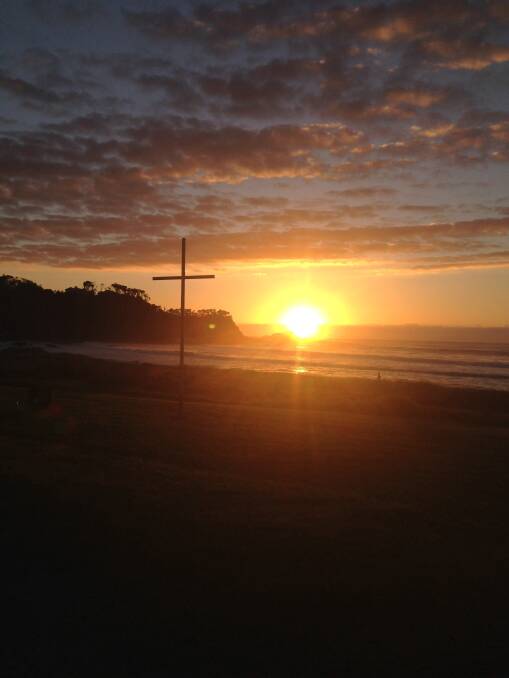 The faithful flocked to Malua Bay at dawn on Sunday to celebrate Easter. 