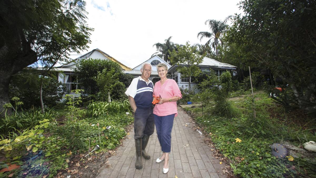 KIAMA: A year after the tornado, Bryan and Kay Robinson's home in Jamberoo has only just started being rebuilt. Picture: DANIELLE CETINSKI  
