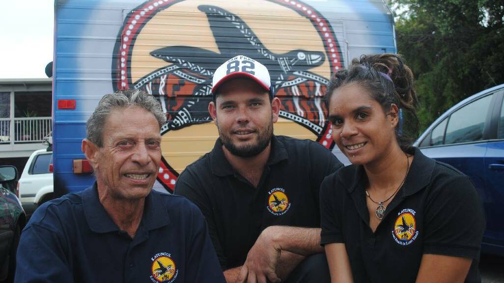 NAROOMA: Katungul Aboriginal Corporation Community and Medical Services Wayne Williams, Todd Chatfield and Chrystal Mercy are committed to providing high quality treatment and services in a culturally appropriate way. 