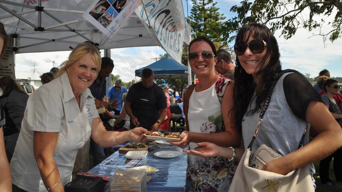 MERIMBULA: About 4000 people flocked to the shores of Merimbula Lake on Sunday to partake of the wide selection of foods and beverages on offer at the EAT Merimbula food festival and the local beautiful, fat oysters were a sure fire hit with the crowd. 
 