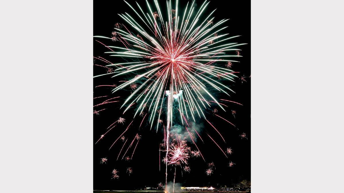 
NOWRA: Howard Mitchell took this shot of fireworks over the Shoalhaven City Turf Club on New Year's Eve.  
 