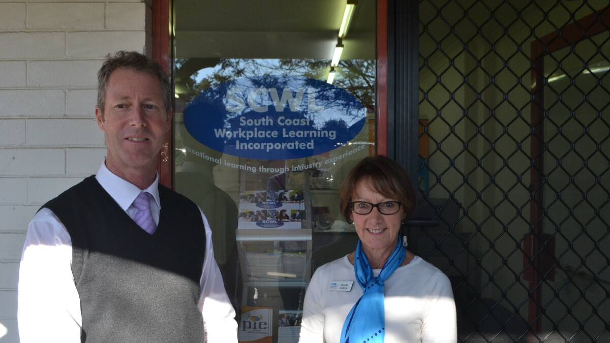 LOOKING FORWARD: Steven Picton of South Coast Workplace Learning and TAFE Moruya campus manager Glenda Collins have high hopes for two workshops in July.