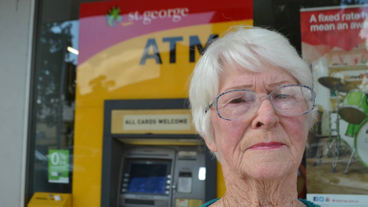 SO CRANKY: Turlinjah resident Deidre Sinclair will be greatly inconvenienced by the imminent close of the St George branch in Moruya. 