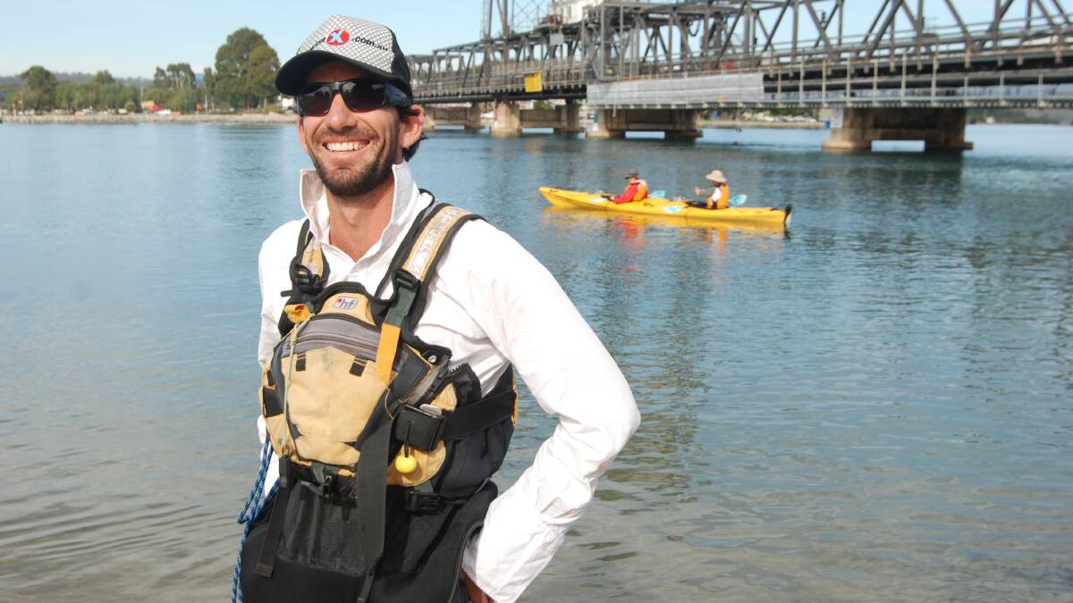 WARMING UP: Josh Waterson of Region X Kayaks said business was starting to pick up as the weather got warmer. 
