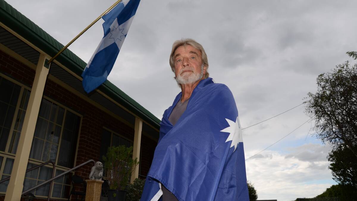 Stan Spurek, of Moruya made headlines during the 1983 royal tour of Australia when he evaded security in Canberra to hand a Eureka flag to Princess Diana, who accepted it. He was a delegate for the Builders Labourers Federation working on the new Parliament House. Photo: Carmen McIntosh
