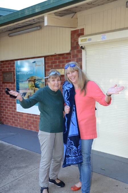 WHERE IS IT?: Batemans Bay Indoor Aquatic Centre Committee member Jacki Harding and president Carolyn Harding might have liked to go for a dip on Wednesday, however the Batemans Bay Pool is closed for the winter. They would like to see the $200,000 allocated to a Batemans Bay indoor pool “well spent” and hope the project progresses quickly.