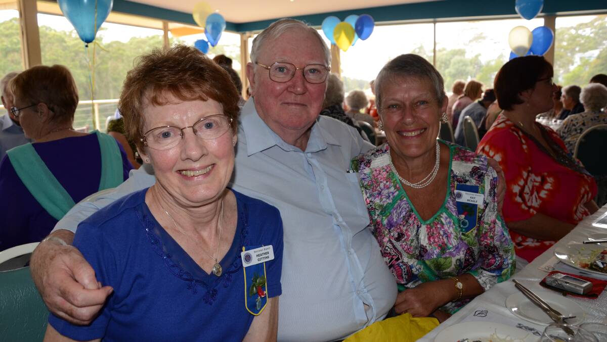 Heather and Graham Gittins and Kay Beagle travelled from Canberra for the event.