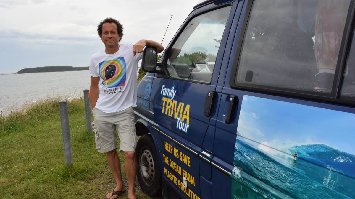 PLASTIC PERSECUTION: Surfer Annthony Hill is bringing his fight against plastic rubbish in our oceans to the Eurobodalla.
