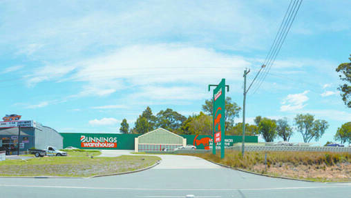 An artist’s impression of the Bunnings store that will be built on the Princes Highway in Batemans Bay. 
