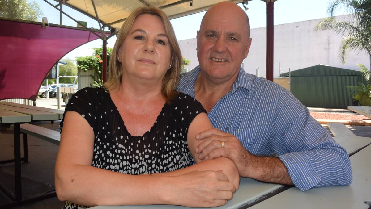 MUSIC FANS: New Bayview Hotel proprietors and Sally Ratcliffe hope to return live music to the beer garden of the hotel on Saturday night.