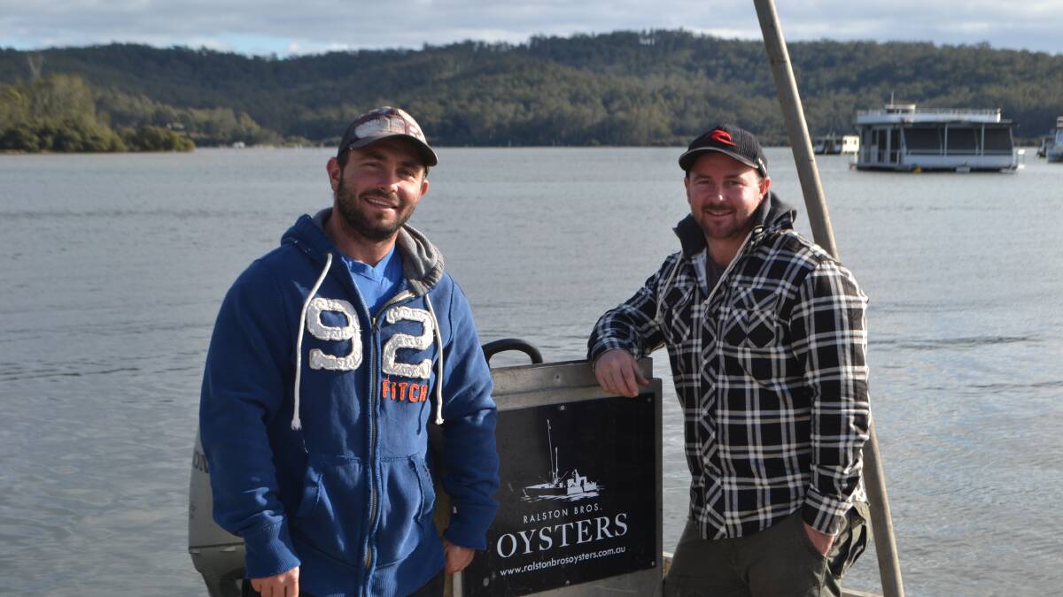 FOOD TRAIL: Clyde River oyster farmers John and Ben Ralston are showcasing the South Coast’s food experience through a new tourism campaign. 