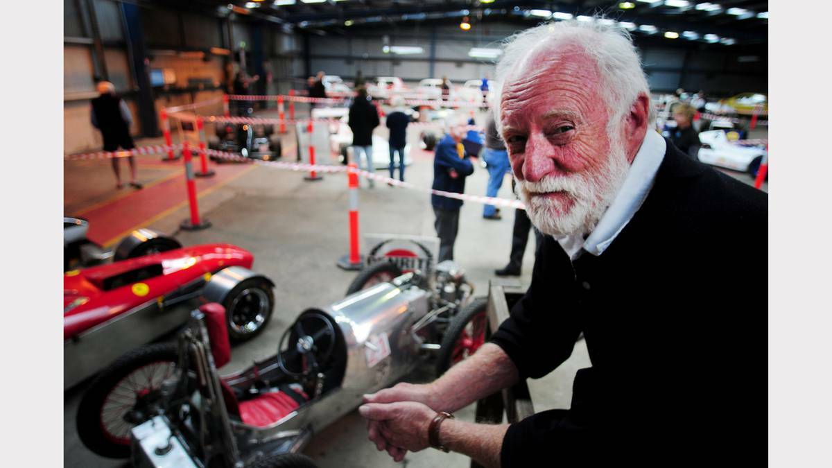TASMANIA: Devonport's Tony Gurnhill gears up for the Longford Racing Car show. Picture: Peter Sanders/The Examiner