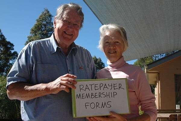NEW GROUP:  Frank and Margaret Milner have formed the Eurobodalla Ratepayers Association, which is aimed at giving the community one voice when it comes to opposing Council’s decisions.