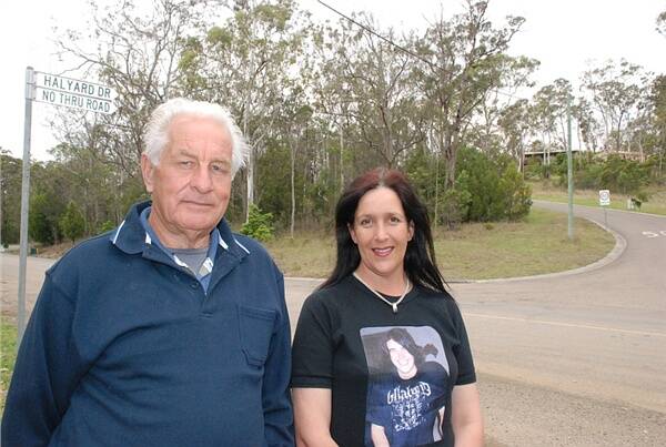 ONE STEP FURTHER:  Moruya South Head Pathway committee member John Seltenrych and Project 08/08/08’s Danielle Brice are pleased that council has secured funding for stage one of a shared pathway between the Princes Highway and Keightley Street, on South Head Road.