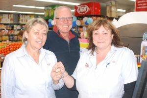 HELPING HAND:  Benefit night co-organiser Janet Terry, employee Kirsty Witsch and IGA Batehaven and Malua Bay co-owner Matthew Burgess.