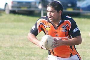ON THE FIELD:  His co-accused, Aaron Brierley, in action for the Bay Tigers.