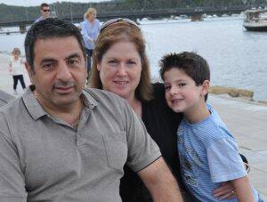 MOST APPEALING:  Francois Habib, pictured with wife Deborah and son Jackson.