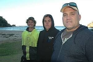 GREAT HONOUR : Batemans Bay Surf Life Saving Club’s Jack Pritchard, Anthony Bellette and captain Tony Vella have been nominated for rescue of the year in the Surf Life Saving NSW Awards of Excellence.