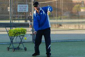 READY TO GO:  Batemans Bay Tennis Club head coach Rob Frawley gears up for the South Coast Open tournament this weekend.