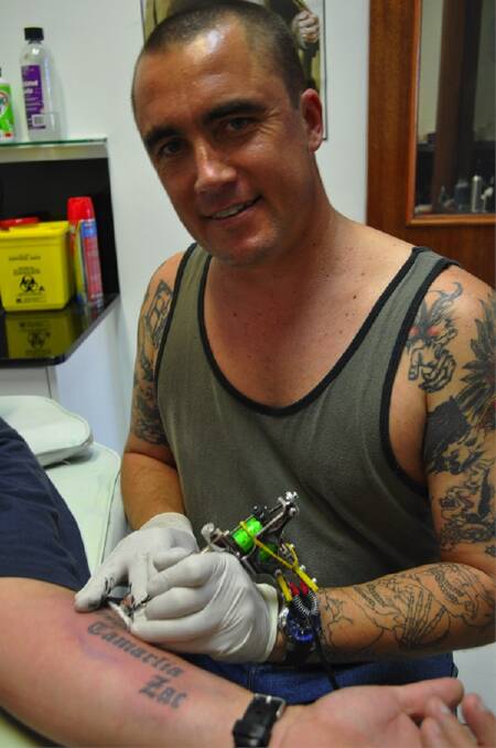 DON'T DIY:  Tattoo artist Peter Henry said there were a lot of dangers associated with doing body art yourself.